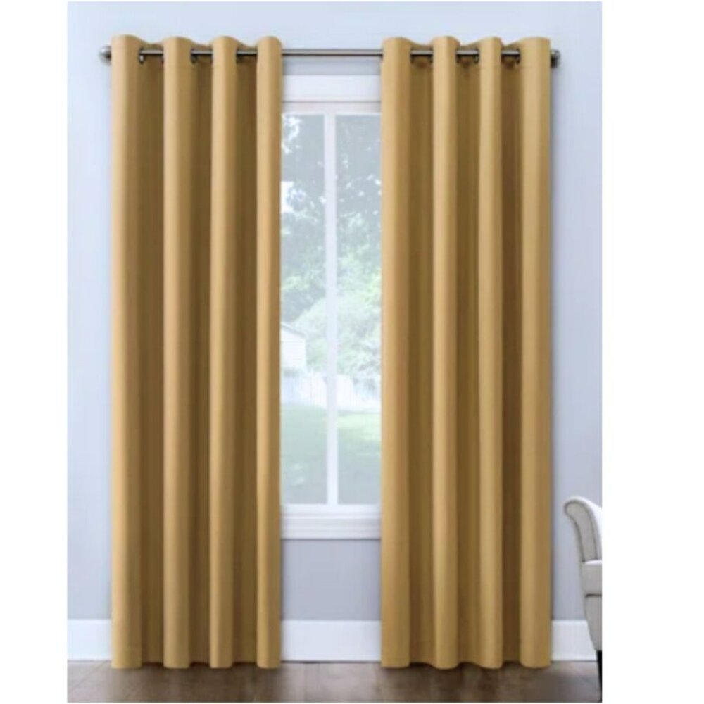 Faux Suede Blackout Curtains / Drapes